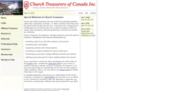 Desktop Screenshot of churchtreasurers.ca