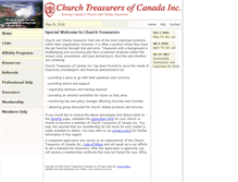 Tablet Screenshot of churchtreasurers.ca